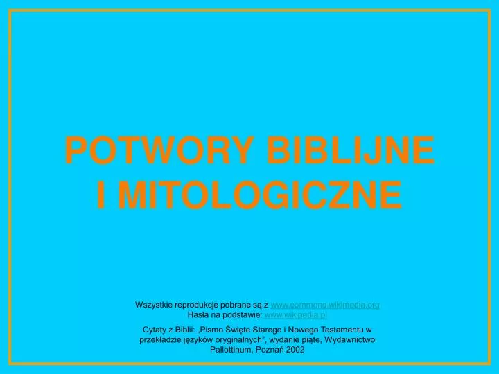 potwory biblijne i mitologiczne