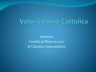 valorizziamo cattolica