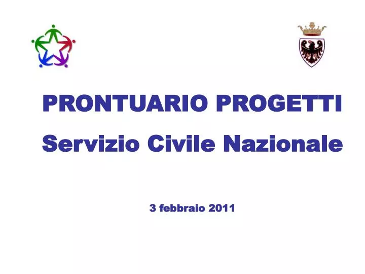 prontuario progetti servizio civile nazionale 3 febbraio 2011