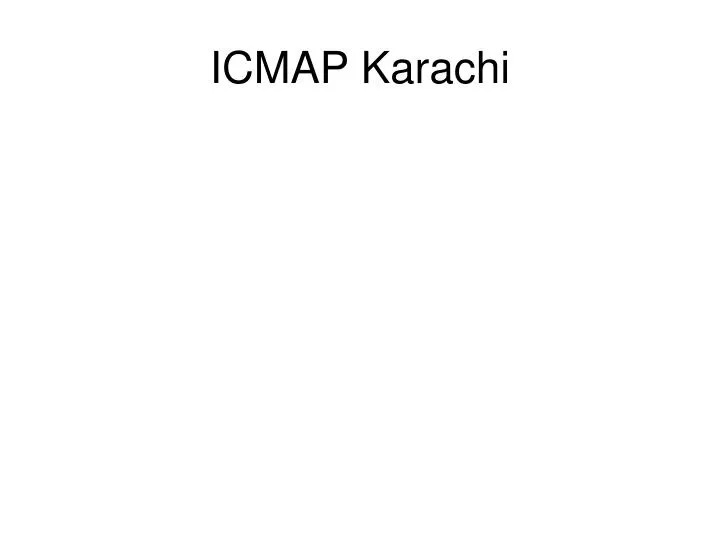 icmap karachi