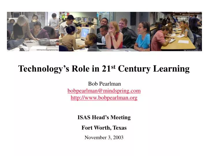 technology s role in 21 st century learning