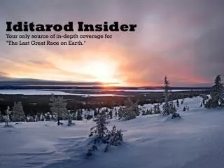 Iditarod Insider