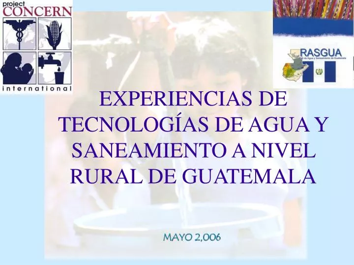experiencias de tecnolog as de agua y saneamiento a nivel rural de guatemala