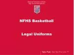 NFHS Basketball Legal Uniforms