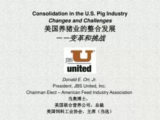 Consolidation in the U.S. Pig Industry Changes and Challenges ?????????? ???????