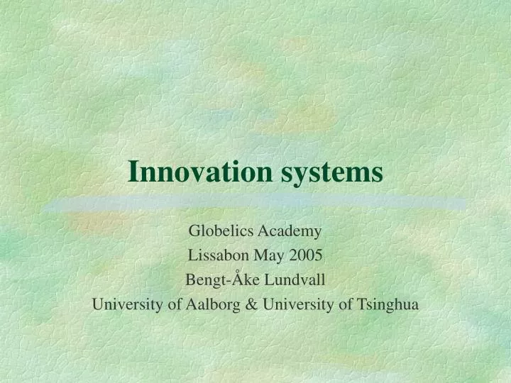innovation systems