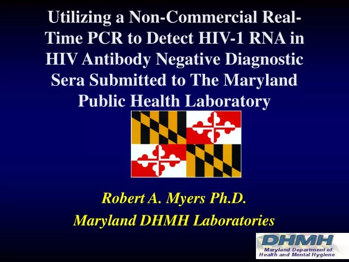 robert a myers ph d maryland dhmh laboratories