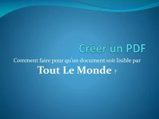 cr er un pdf