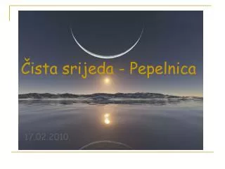 ista srijeda pepelnica