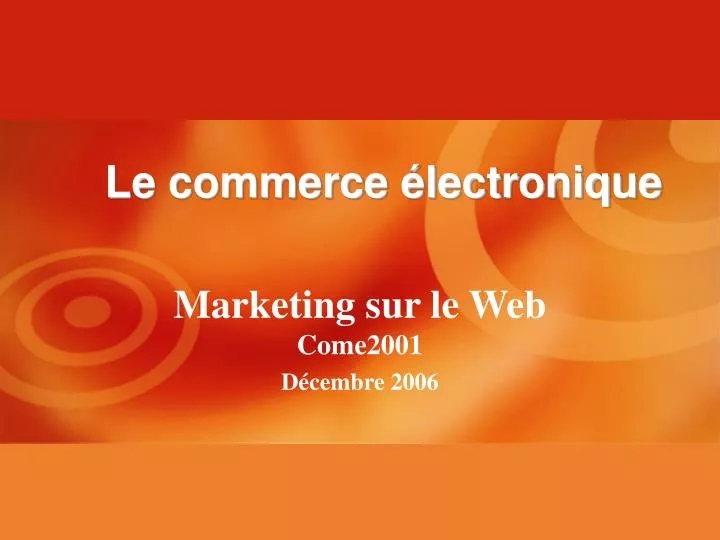 marketing sur le web come2001 d cembre 2006