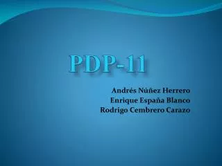 pdp 11