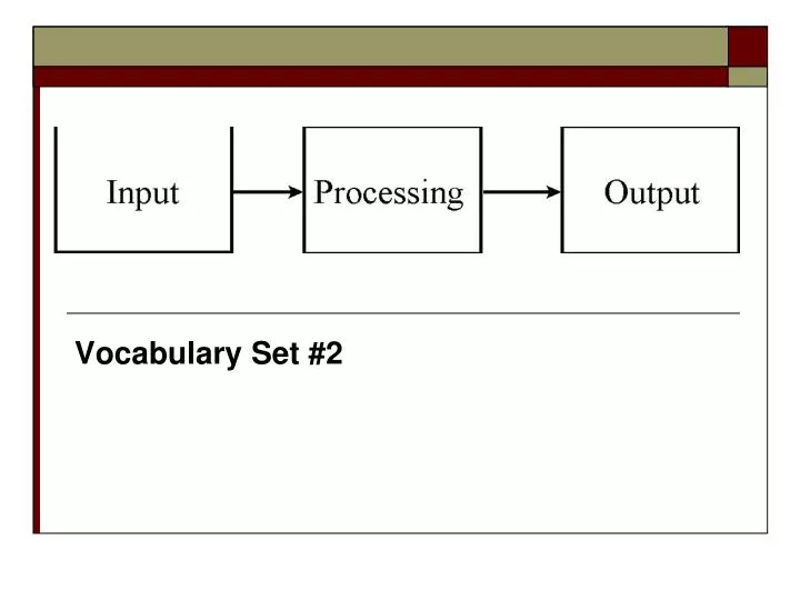 vocabulary set 2