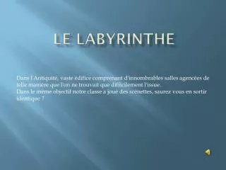 le labyrinthe