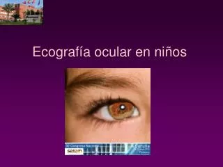 ecograf a ocular en ni os