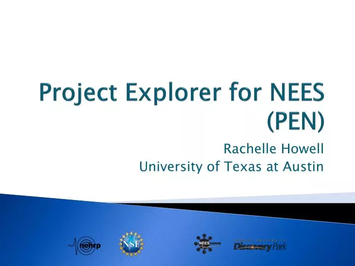 project explorer for nees pen