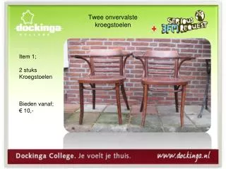 twee onvervalste kroegstoelen