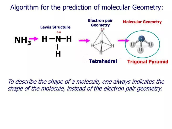algorithm for the prediction of molecular geometry