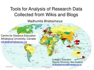 Tools for Analysis of Research Data Collected from Wikis and Blogs