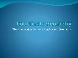 coordinate geometry