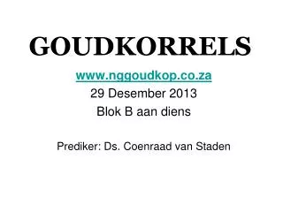 goudkorrels