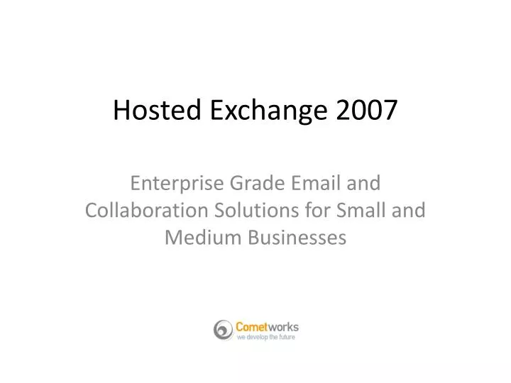 hosted exchange 2007