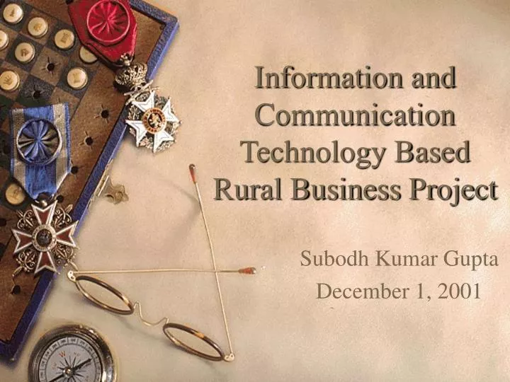 information and communication technology based rural business project