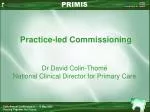 Practice-led Commissioning - slide 1