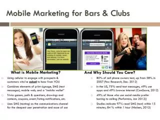 Mobile Marketing for Bars &amp; Clubs
