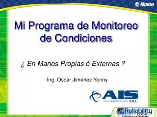mi programa de monitoreo de condiciones