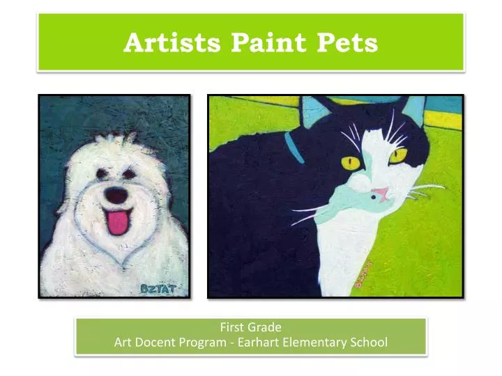 artists paint pets