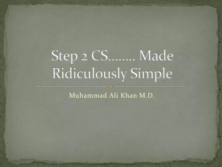 step 2 cs made ridiculously simple