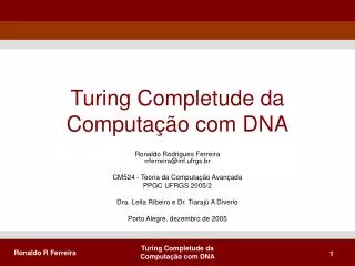 turing completude da computa o com dna