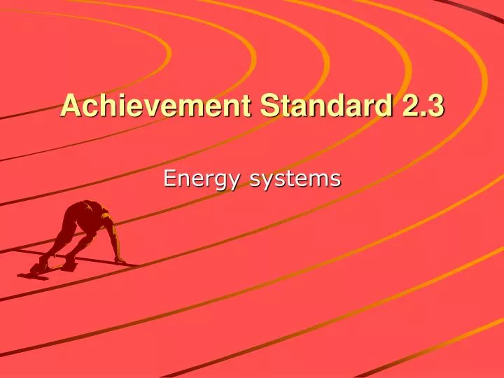 achievement standard 2 3