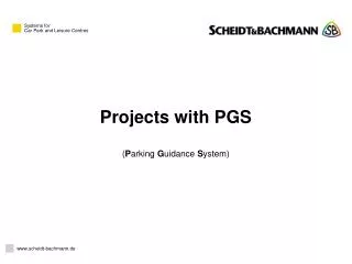 Projects with PGS