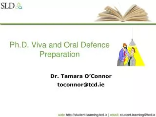 Ph.D. Viva and Oral Defence Preparation