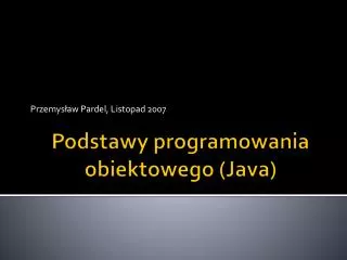 przemys aw pardel listopad 200 7