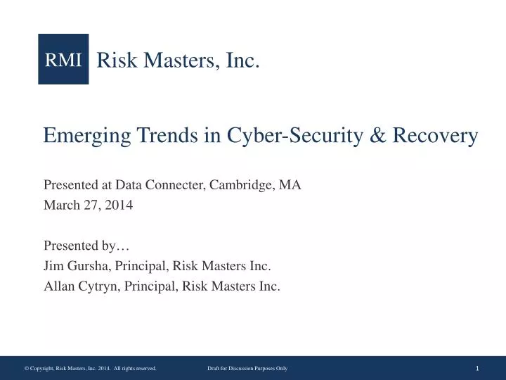 emerging trends in cyber security recovery