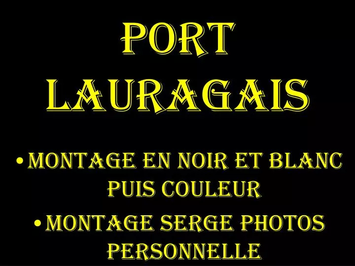 port lauragais