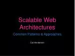 Scalable Web Architectures - slide 1