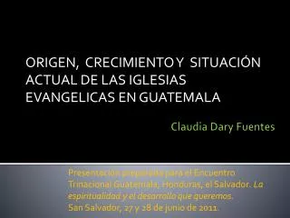 origen crecimiento y situaci n actual de las iglesias evangelicas en guatemala