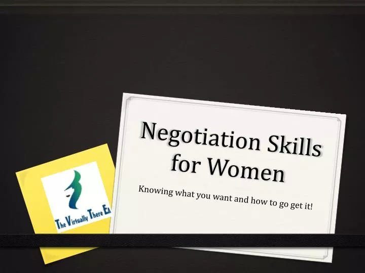 negotiation skills for women