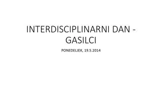 interdisciplinarni dan gasilci