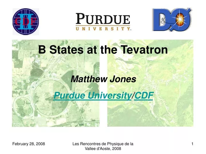 b states at the tevatron