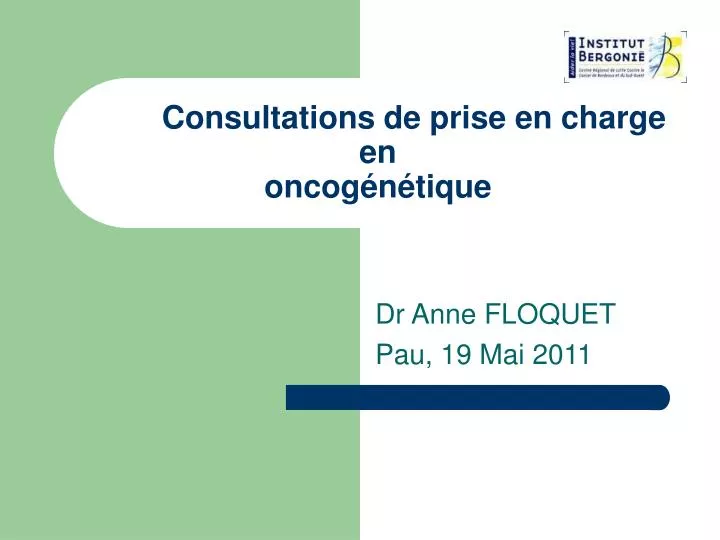 consultations de prise en charge en oncog n tique