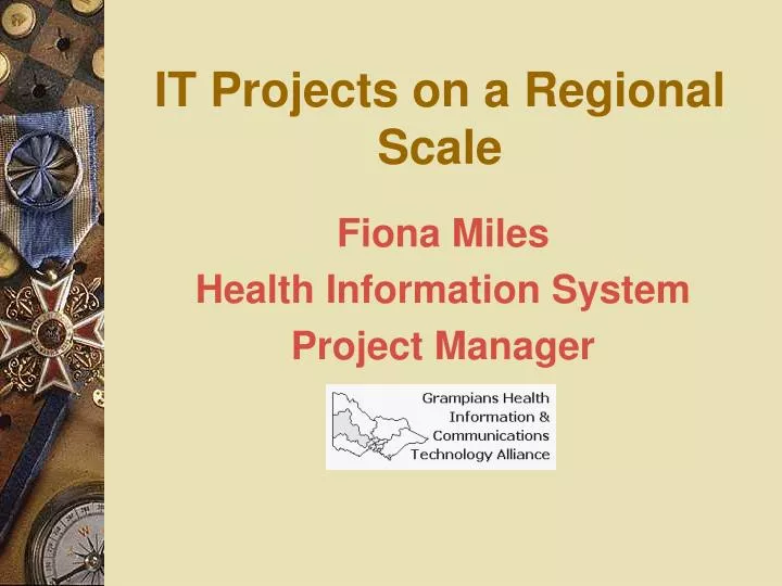 it projects on a regional scale