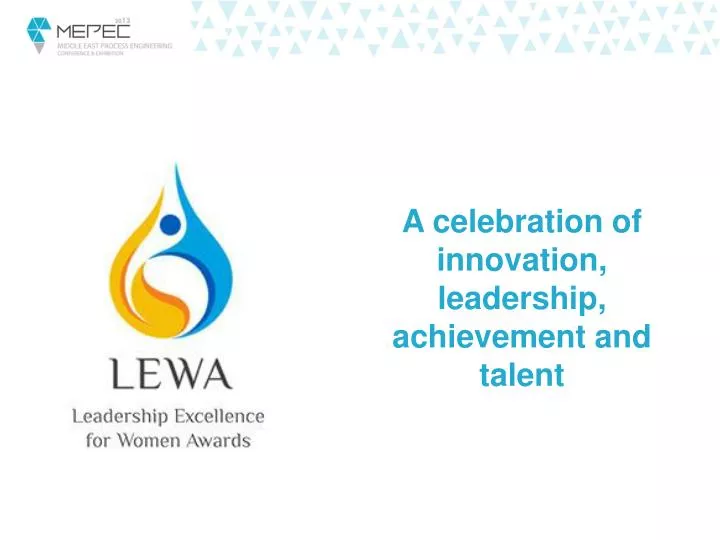 a celebration of innovation leadership achievement and talent