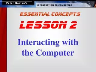 Interacting with the Computer