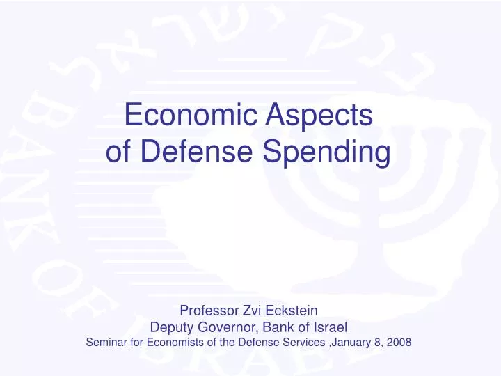 economic aspects of defense spending