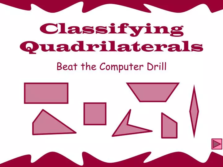 classifying quadrilaterals