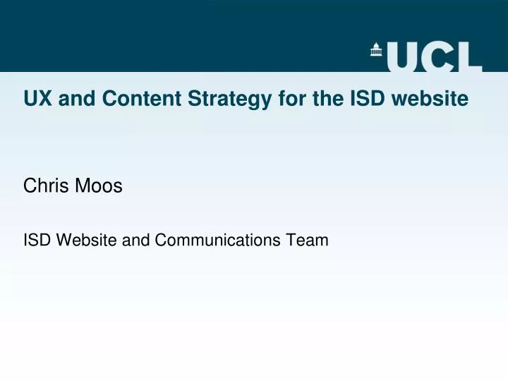 ux and content strategy for the isd website